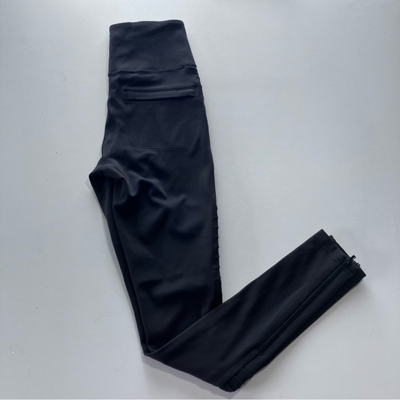 Athleta Delancey Moto Dark Grey Leggings Women’s Size XXS - Picture 8 of 10